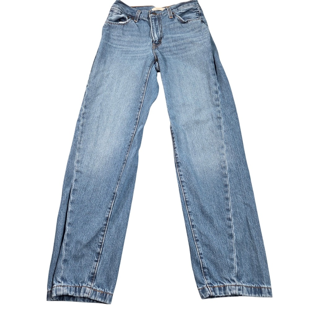 Levis 94 Baggy Jeans Womens 25 Blue Medium Wash High Rise Denim A8704-0000